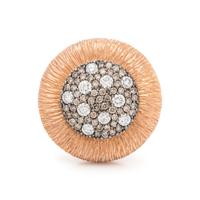 ROSE GOLD, DIAMOND AND COLORED DIAMOND RING