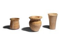Three Egyptian Alabaster Vessels