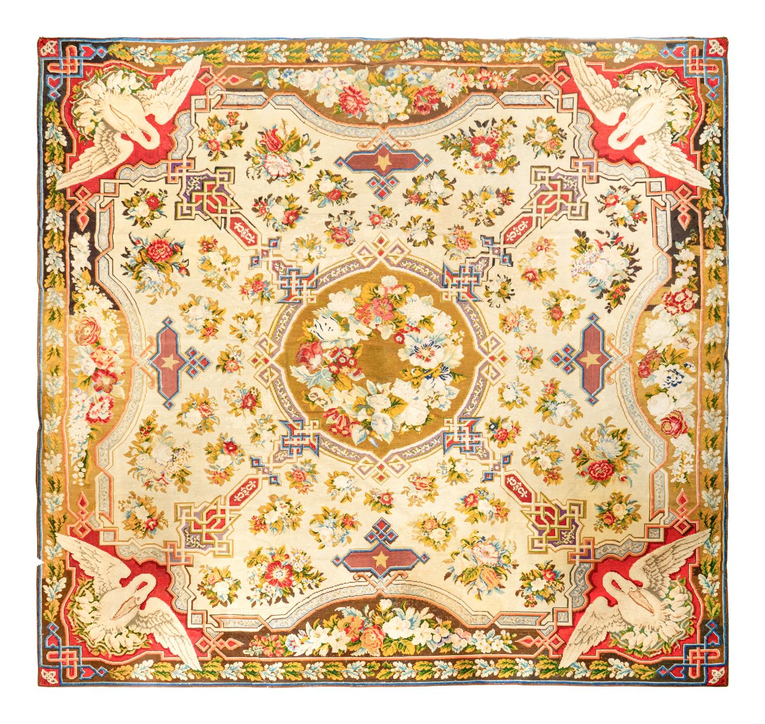 A Victorian Needlepoint Rug