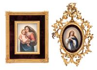 Two German Porcelain Plaques First height 7 x width 5 inches. — 19TH/20TH CENTURY