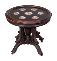 An Italian Micromosaic and Walnut Table
