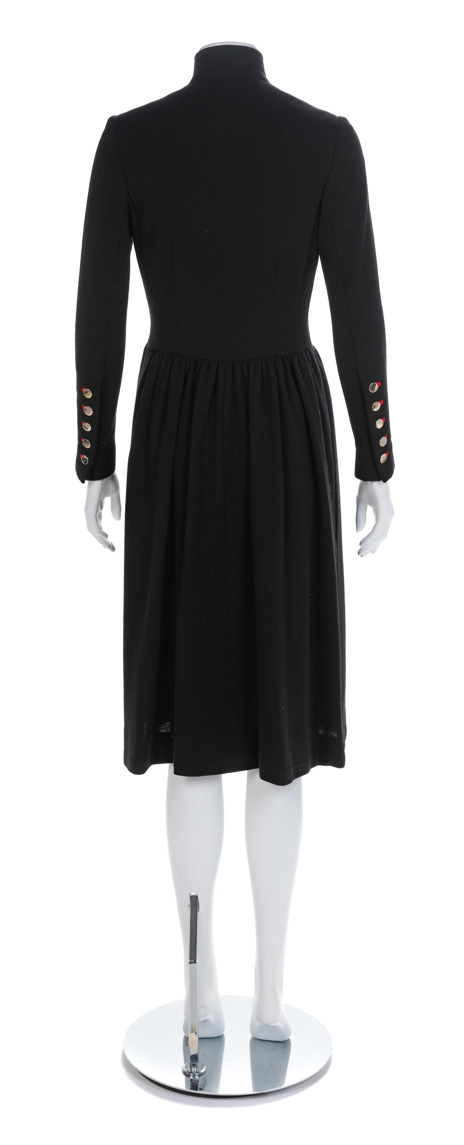 A Norman Norell Wool Knit Button-Up Dress, 1960s No size label