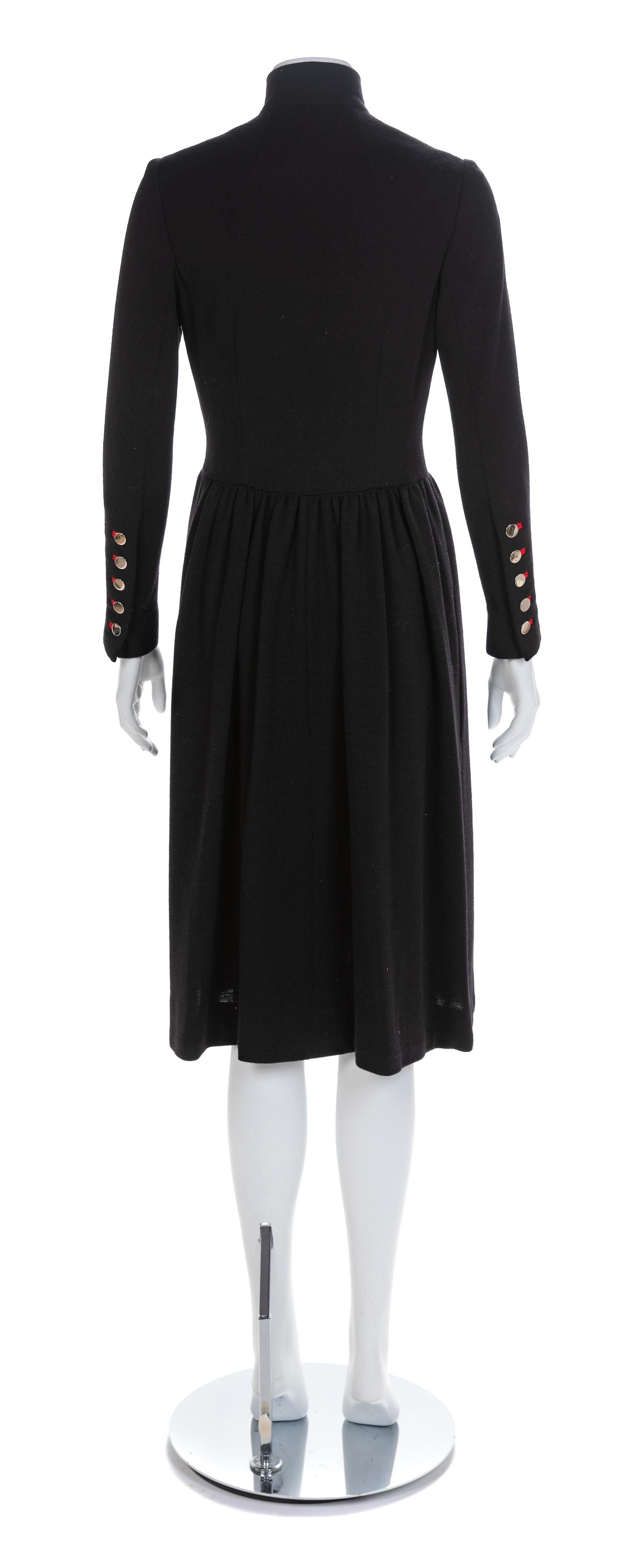 A Norman Norell Wool Knit Button-Up Dress, 1960s No size label