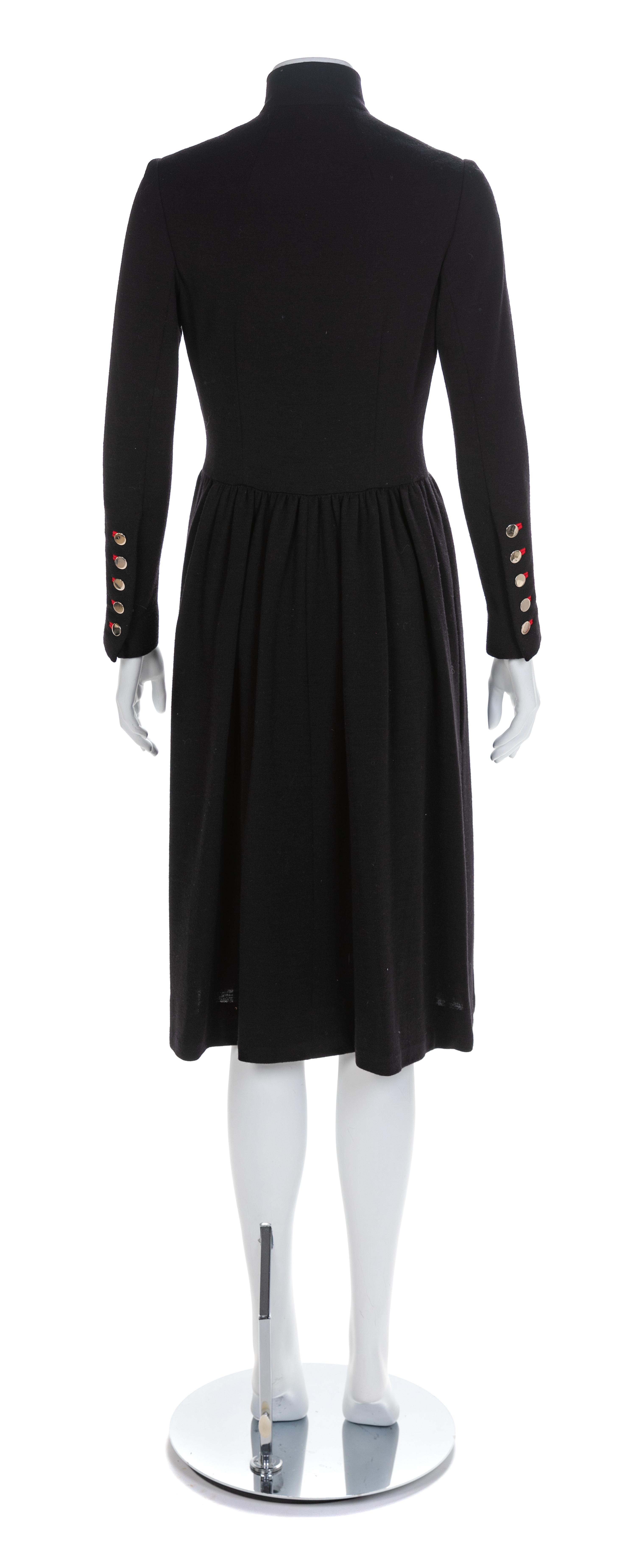 A Norman Norell Wool Knit Button-Up Dress, 1960s No size label