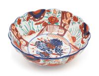 A Japanese Imari Porcelain Bowl Diameter 8 3/4 inches. — MEII PERIOD
