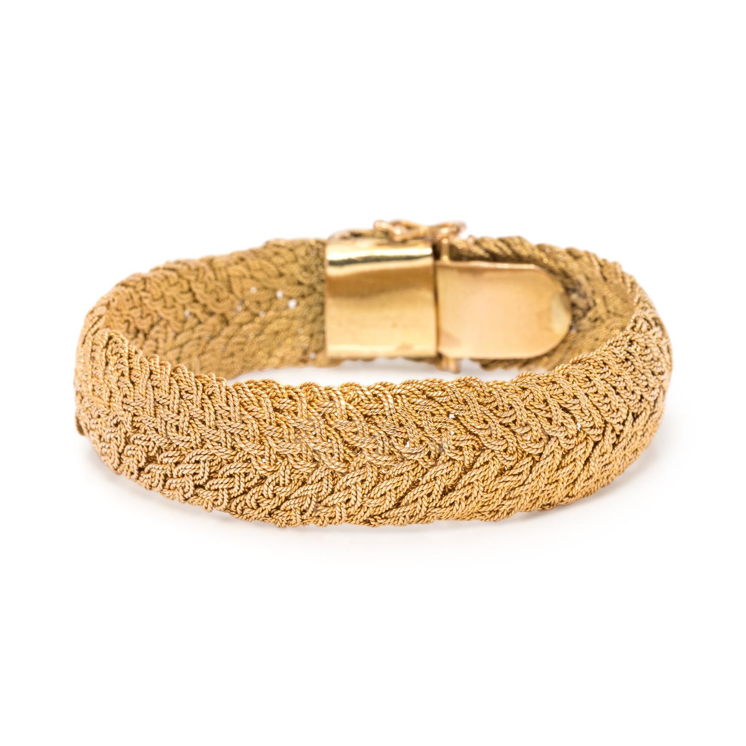 FRENCH, YELLOW GOLD BRACELET