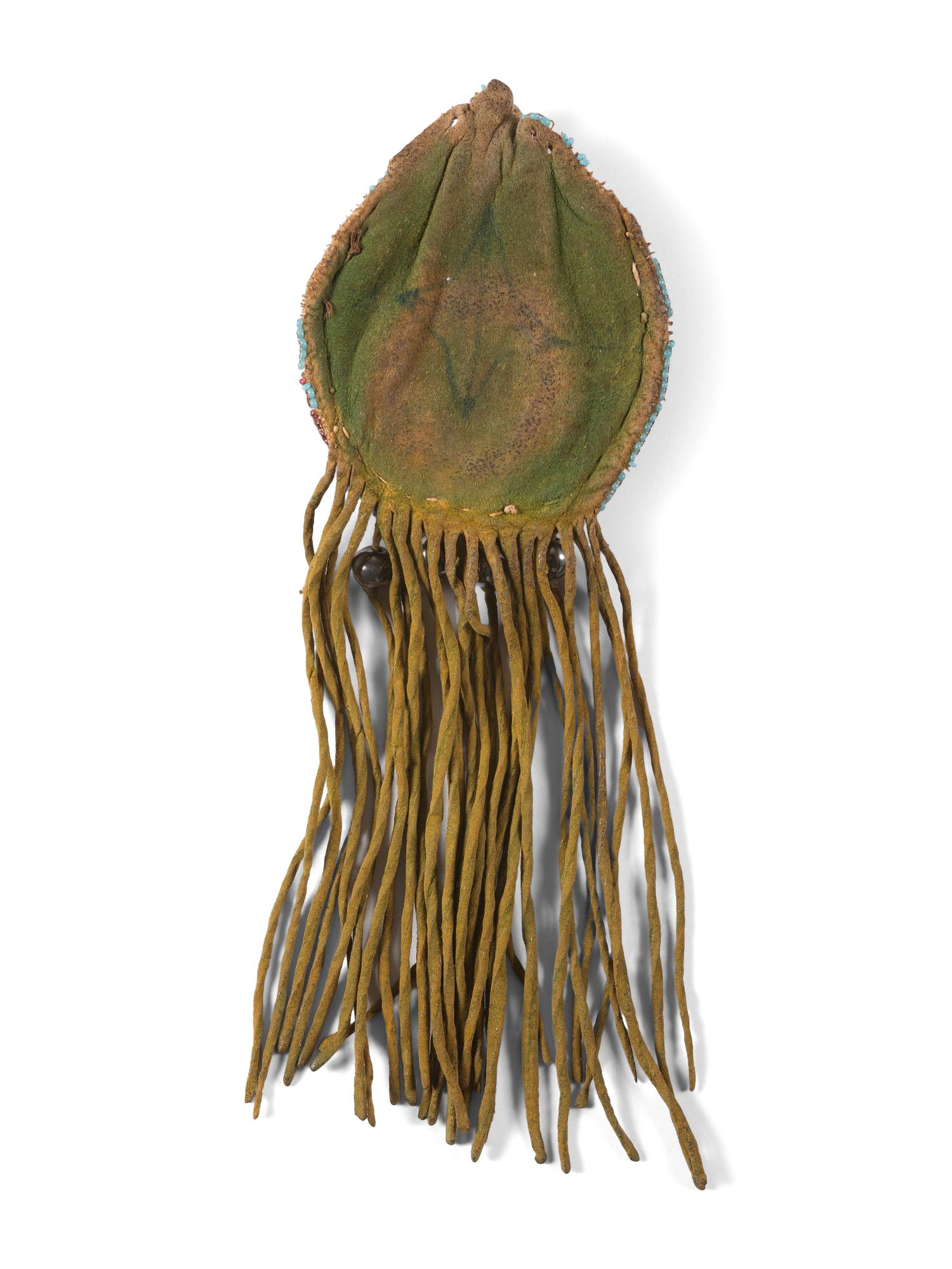 Cheyenne / Arapaho Beaded Hide Pouch