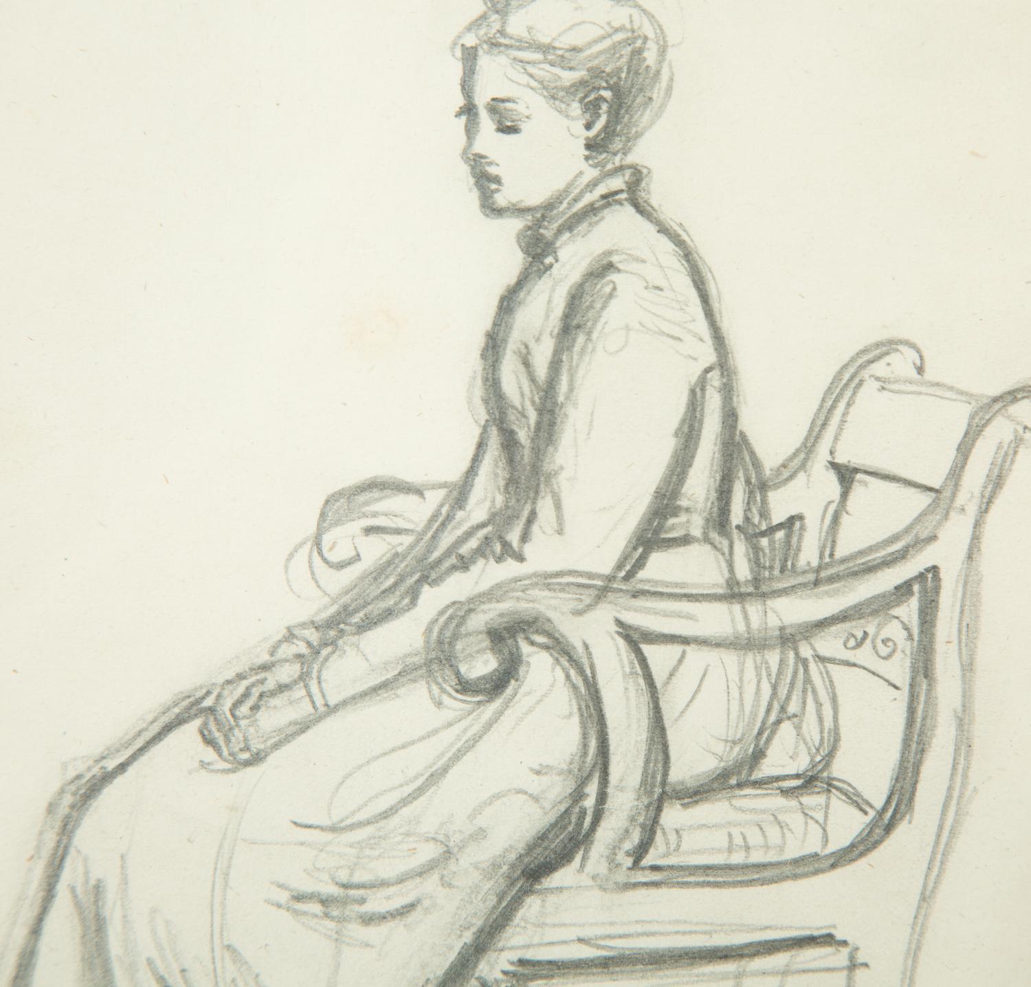 Contemplation , circa 1870s