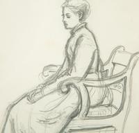 Contemplation , circa 1870s