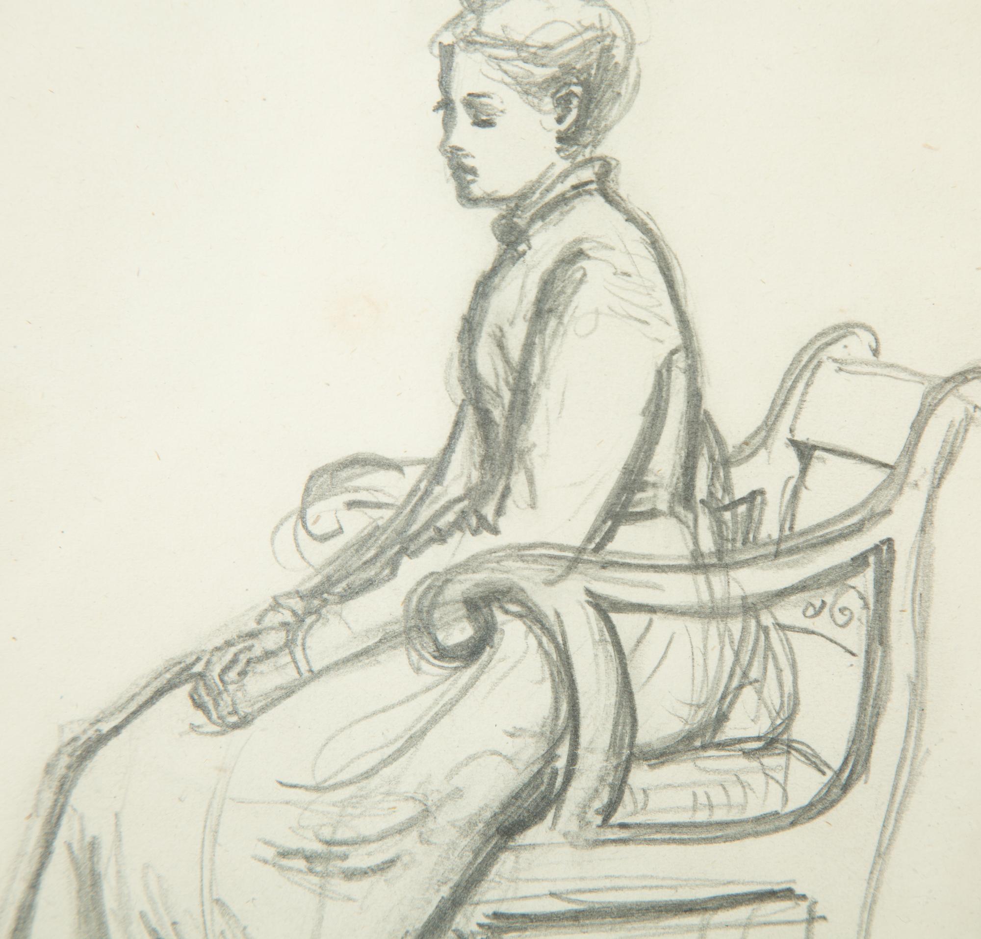 Contemplation , circa 1870s