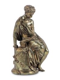A French Gilt Bronze Figure of Pandore After Jean Jules Salmson (French, 1823-1902)