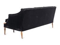 A Black Velvet Upholstered Sofa