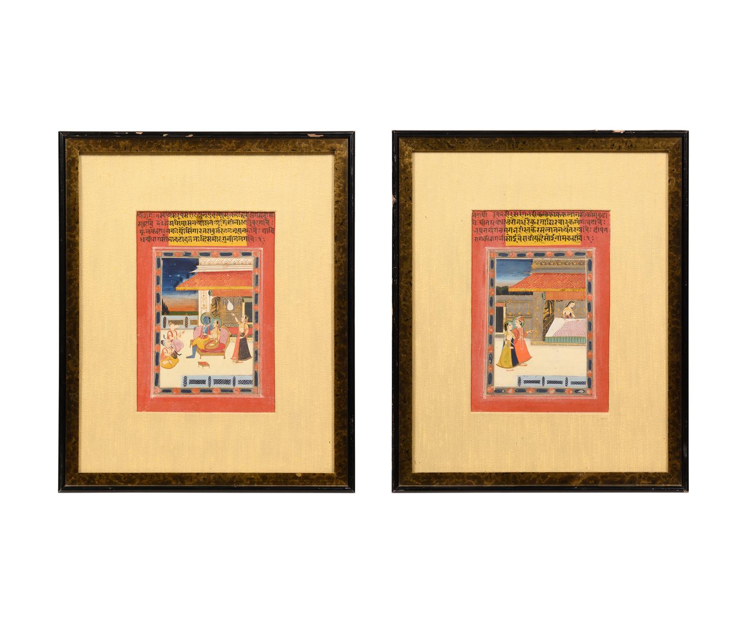 A Pair of Indian Miniature Paintings (19th/20th Century)