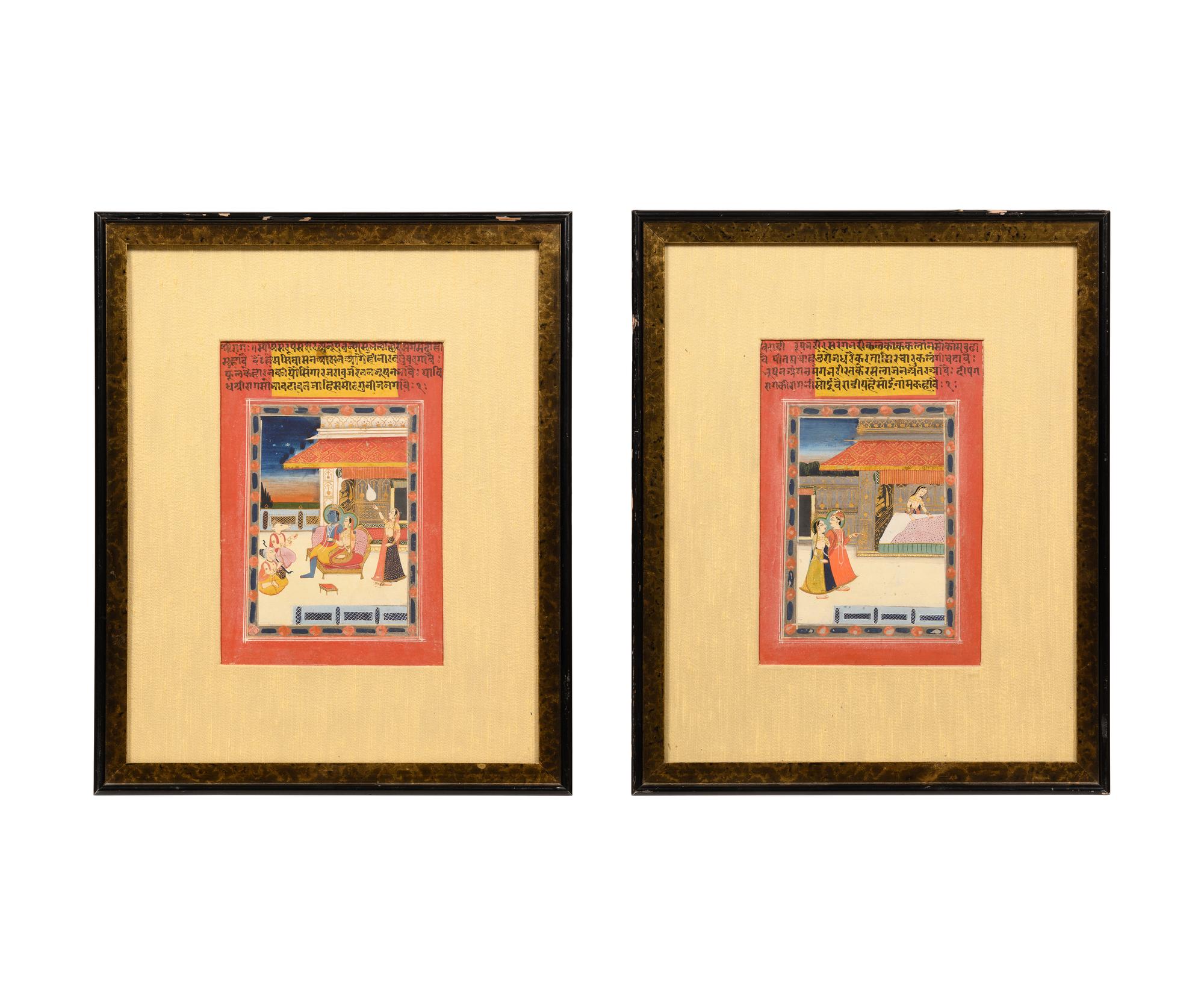 A Pair of Indian Miniature Paintings (19th/20th Century)