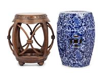 Two Chinese Garden Stools