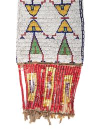 Sioux Beaded Hide Tobacco Bag