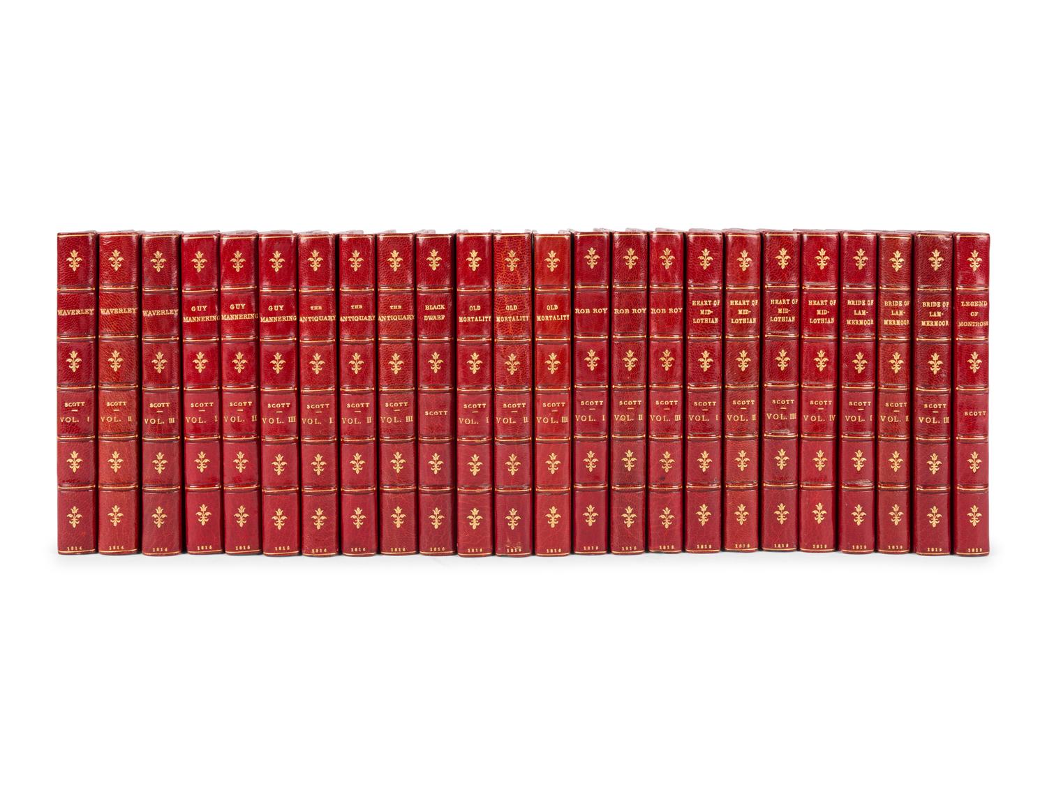 [BINDINGS & SETS]. SCOTT, Walter, Sir (1771-1832). [ The Waverly Novels ]. Edinburgh: Archibald Constable and Co. et al, 1814-1829.