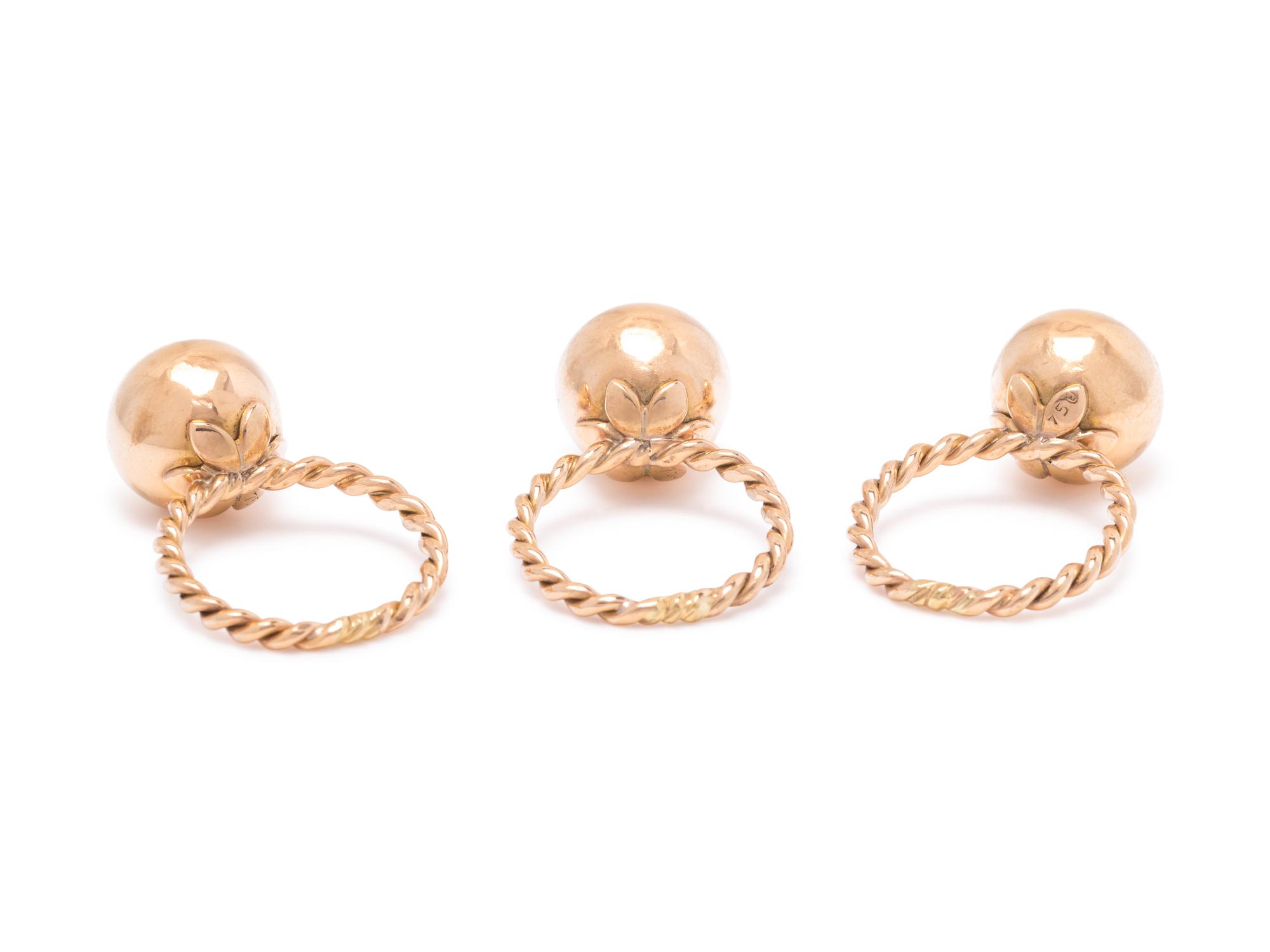 ROSE GOLD AND RUBY RING SET
