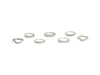 COLLECTION OF STACKING DIAMOND RINGS