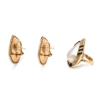COLLECTION OF CULTURED MABE PEARL AND DIAMOND JEWELRY