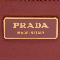 Prada, Vitello Metal Sound Bag in Tobacco Crocodile