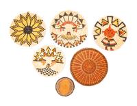 A Group of Hopi Second and Third Mesa Basketry Plaques