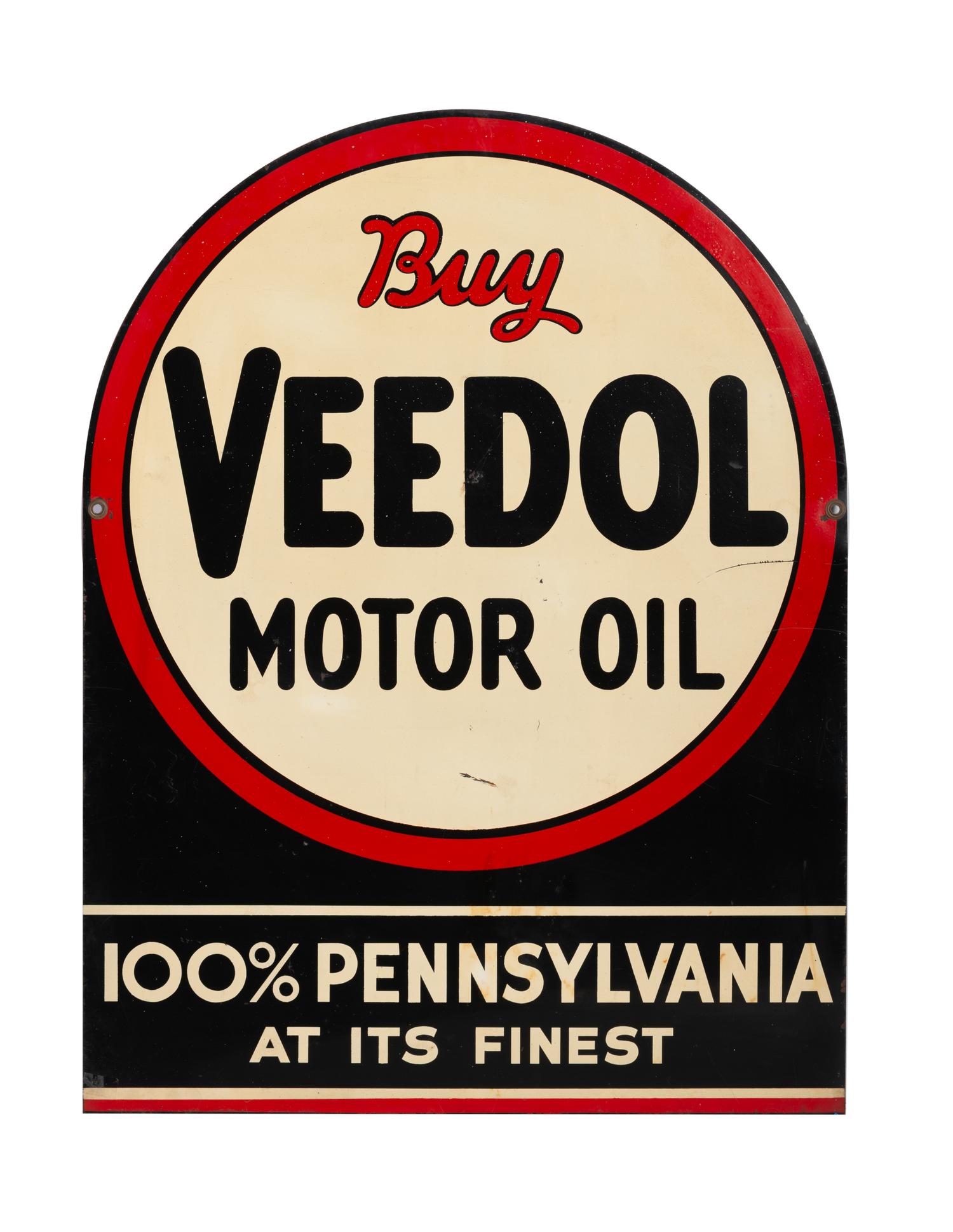 A Buy Veedol Motor Oil Double-Sided Advertising Sign