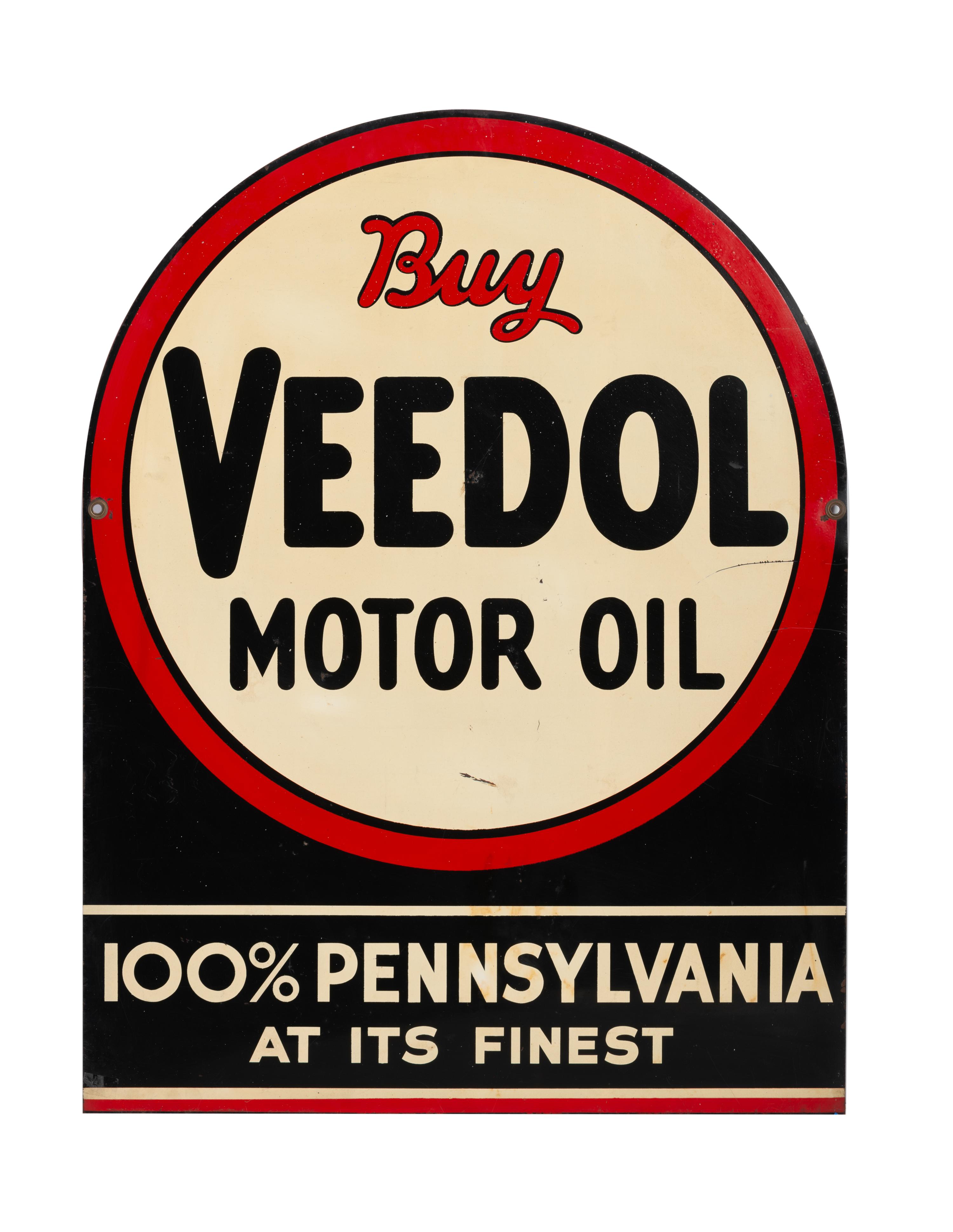 A Buy Veedol Motor Oil Double-Sided Advertising Sign