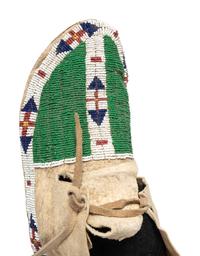 Sioux Beaded Hide Moccasins