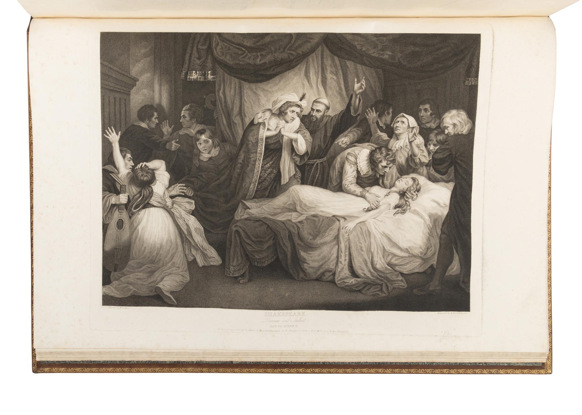 [SHAKESPEARE, William]. BOYDELL, John (1720-1804). A Collection of Prints From Pictures Painted for the Purpose of Illustrating the Dramatic Works of Shakespeare By the Artists of Great Britain . London: John and Josiah Boydell, 1803 [but 1805].