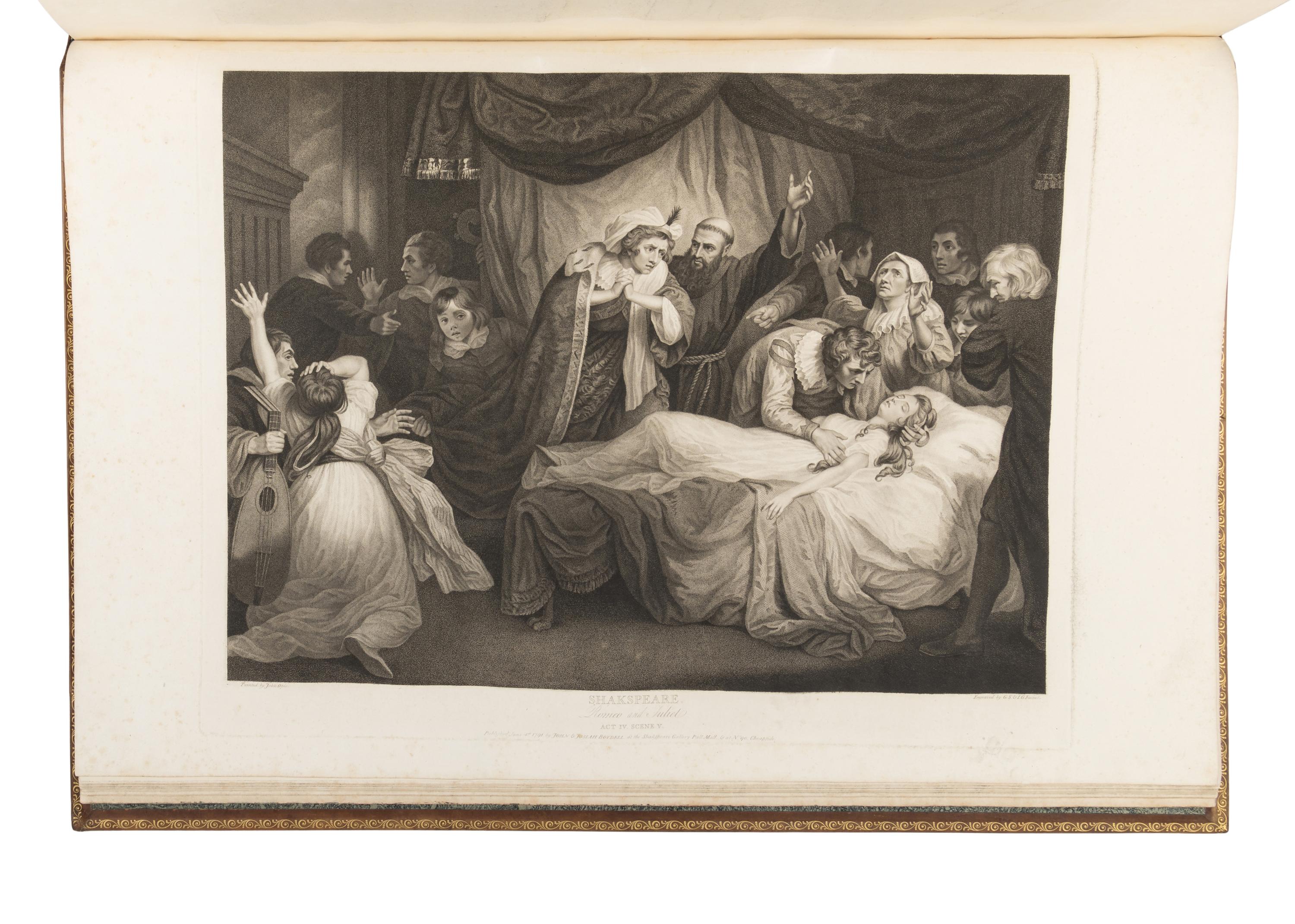 [SHAKESPEARE, William]. BOYDELL, John (1720-1804). A Collection of Prints From Pictures Painted for the Purpose of Illustrating the Dramatic Works of Shakespeare By the Artists of Great Britain . London: John and Josiah Boydell, 1803 [but 1805].