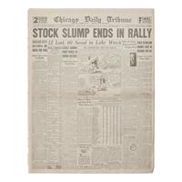 [American Newspapers] [Great Depression] The Stock Market Crash of 1929