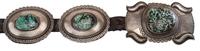 Sterling Silver and Turquoise Concha Belt Lot is located and will ship from Denver, Colorado.