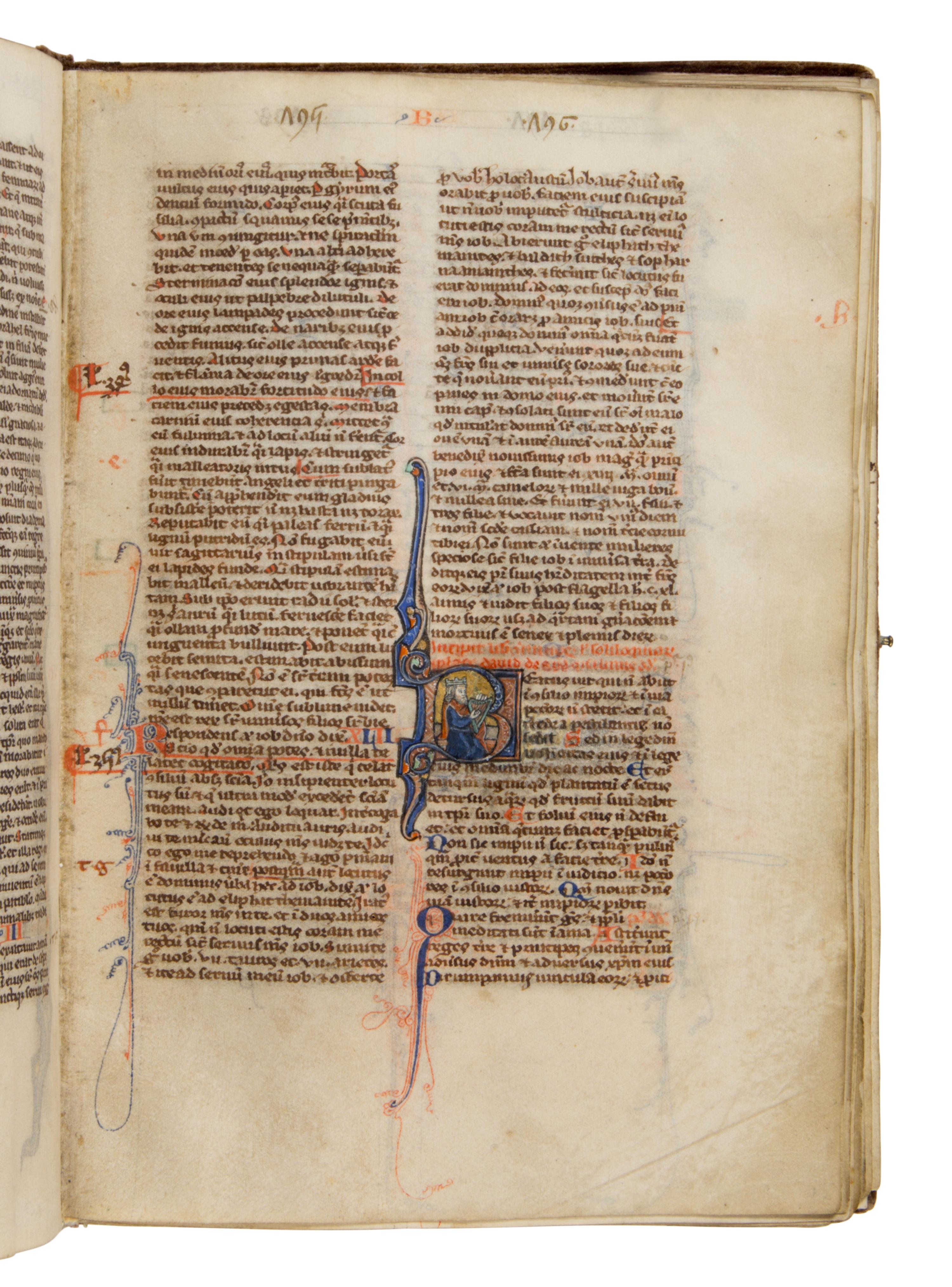 CIRCLE OF WILLIAM DE BRAILES Bible (fragment), in Latin, illuminated manuscript on parchment [England, Oxford, c. 1250–1270