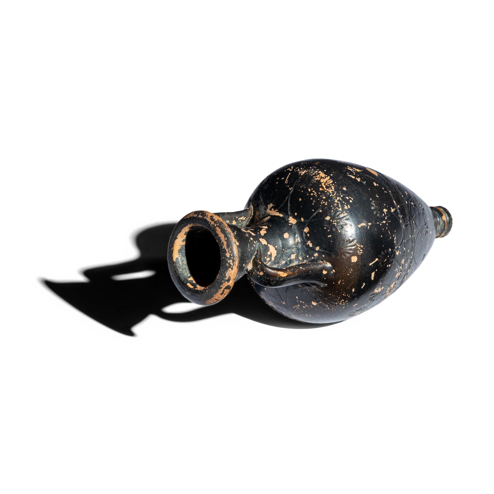 An Attic Black-Glazed Amphoriskos