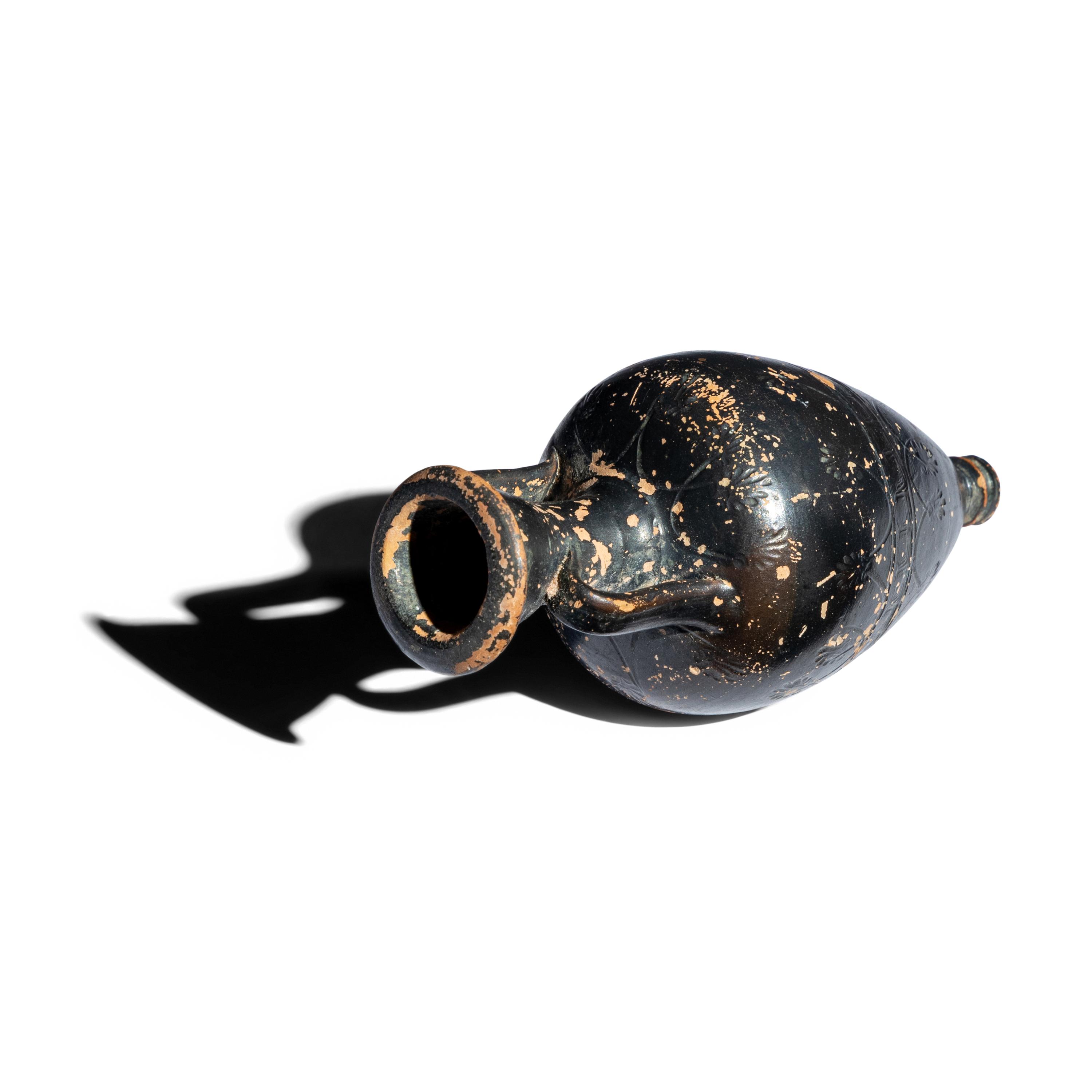 An Attic Black-Glazed Amphoriskos