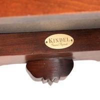 A Set of Four Queen Anne Style Shell and Volute Carved Cherrywood Compass-Seat Claw-and-Ball Foot Side Chairs