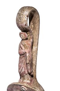 A Canosan Pottery Figural Oinochoe