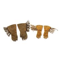 Apsáalooke [Crow] Beaded Hide Gauntlets