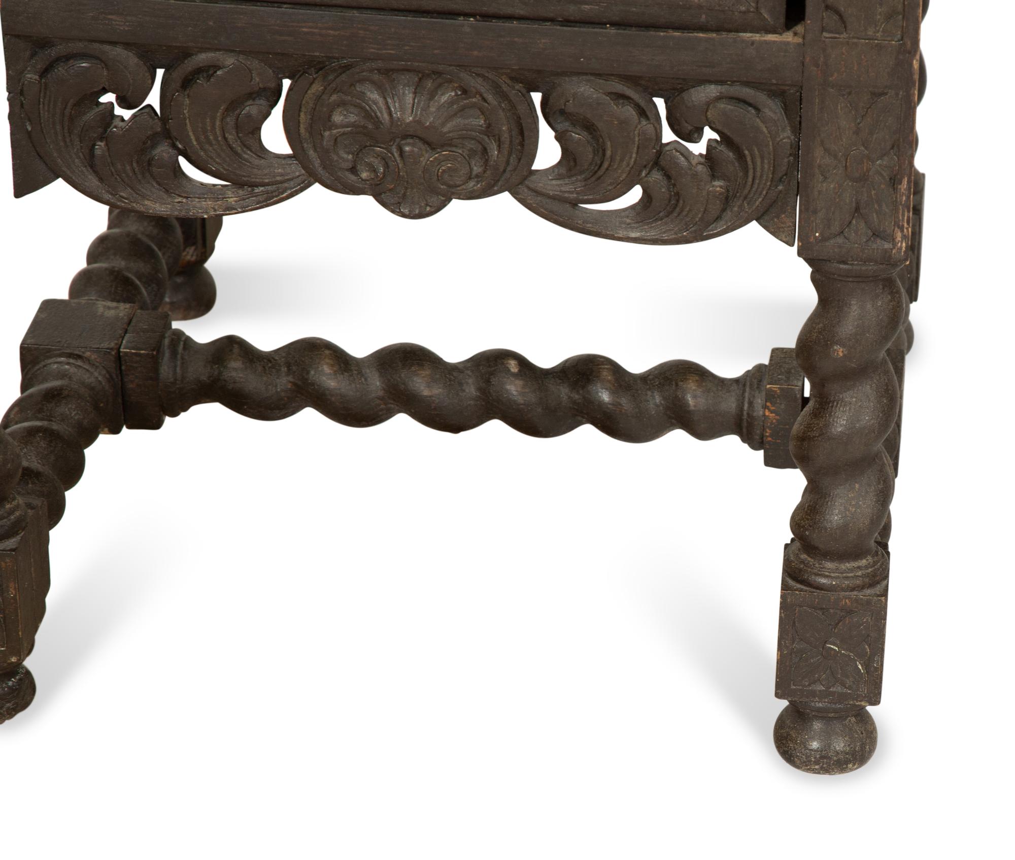 A Minzner Carved Oak Jacobean Style Side Board
