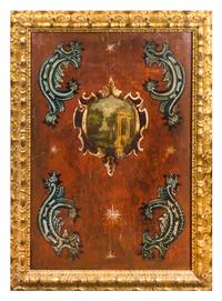 A Set of Four Italian Painted Panels Height 37 1/2 x width 25 inches. — 18TH/19TH CENTURY