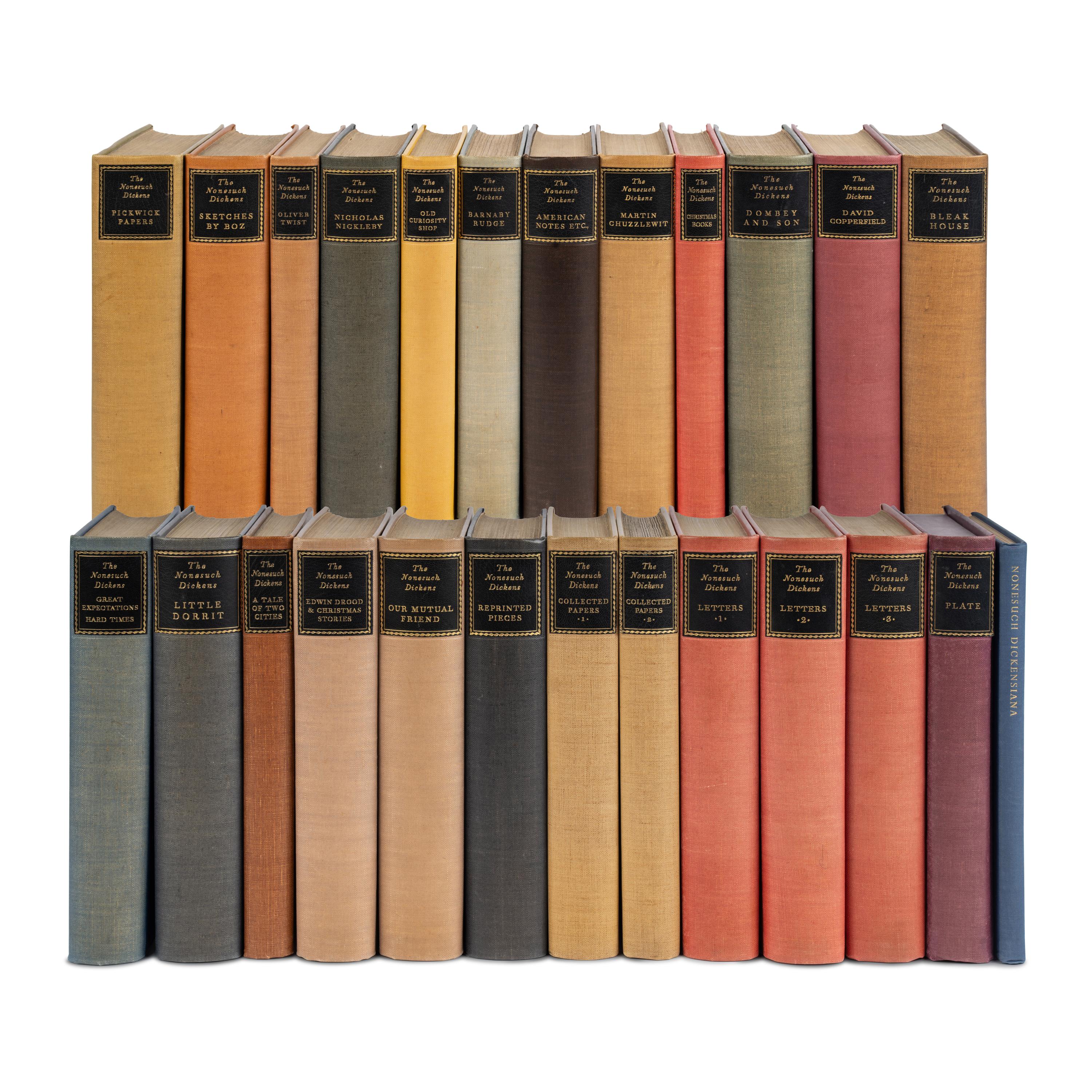 Dickens, Charles (1812-1870). The Works . Edited by Arthur Waugh, Hugh Walpole, Arthur Dexter, and Thomas Hatton. London: The Nonesuch Press, 1937-1938.