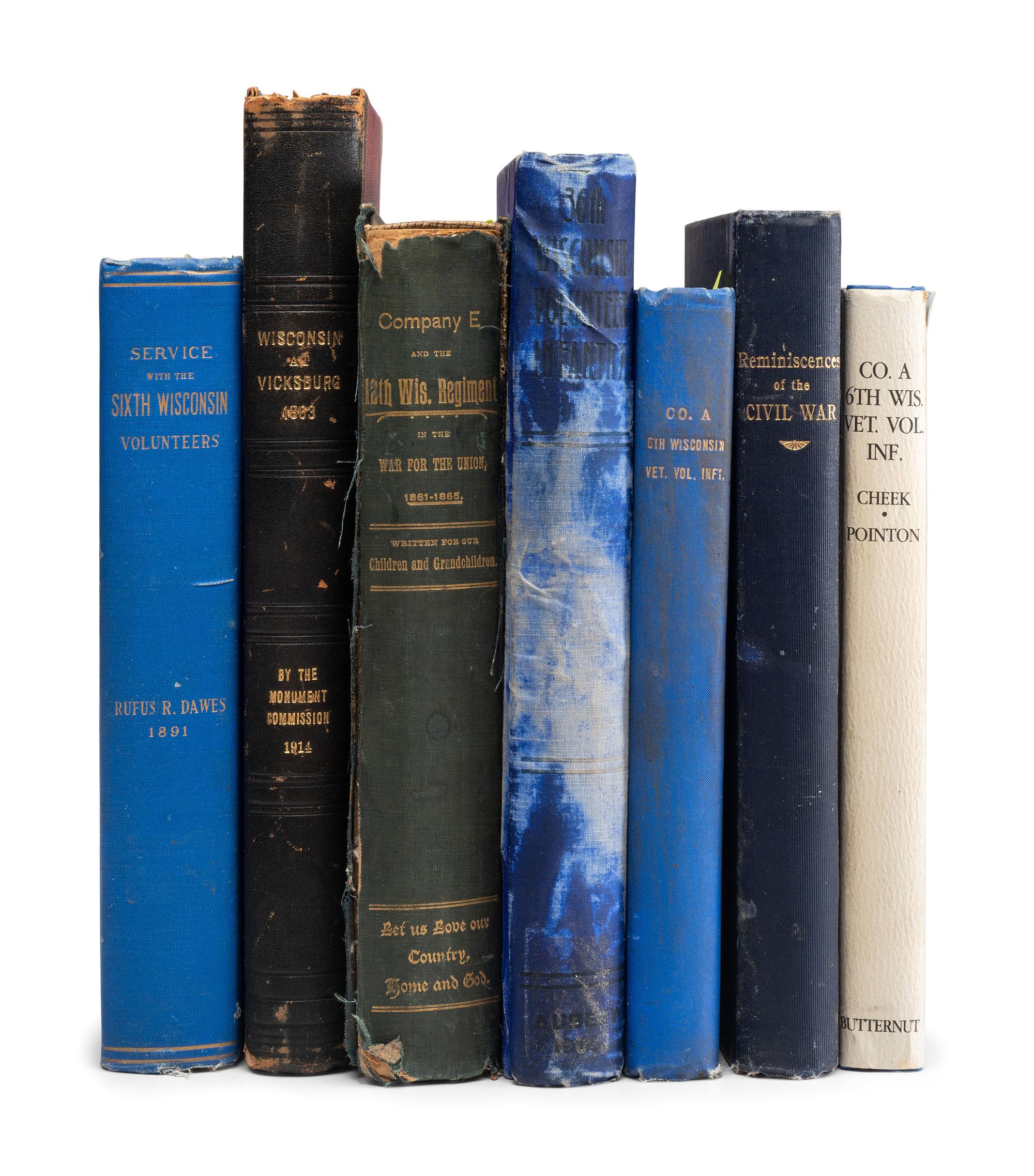 [CIVIL WAR - WISCONSIN]. A group of Wisconsin regimental histories, comprising:
