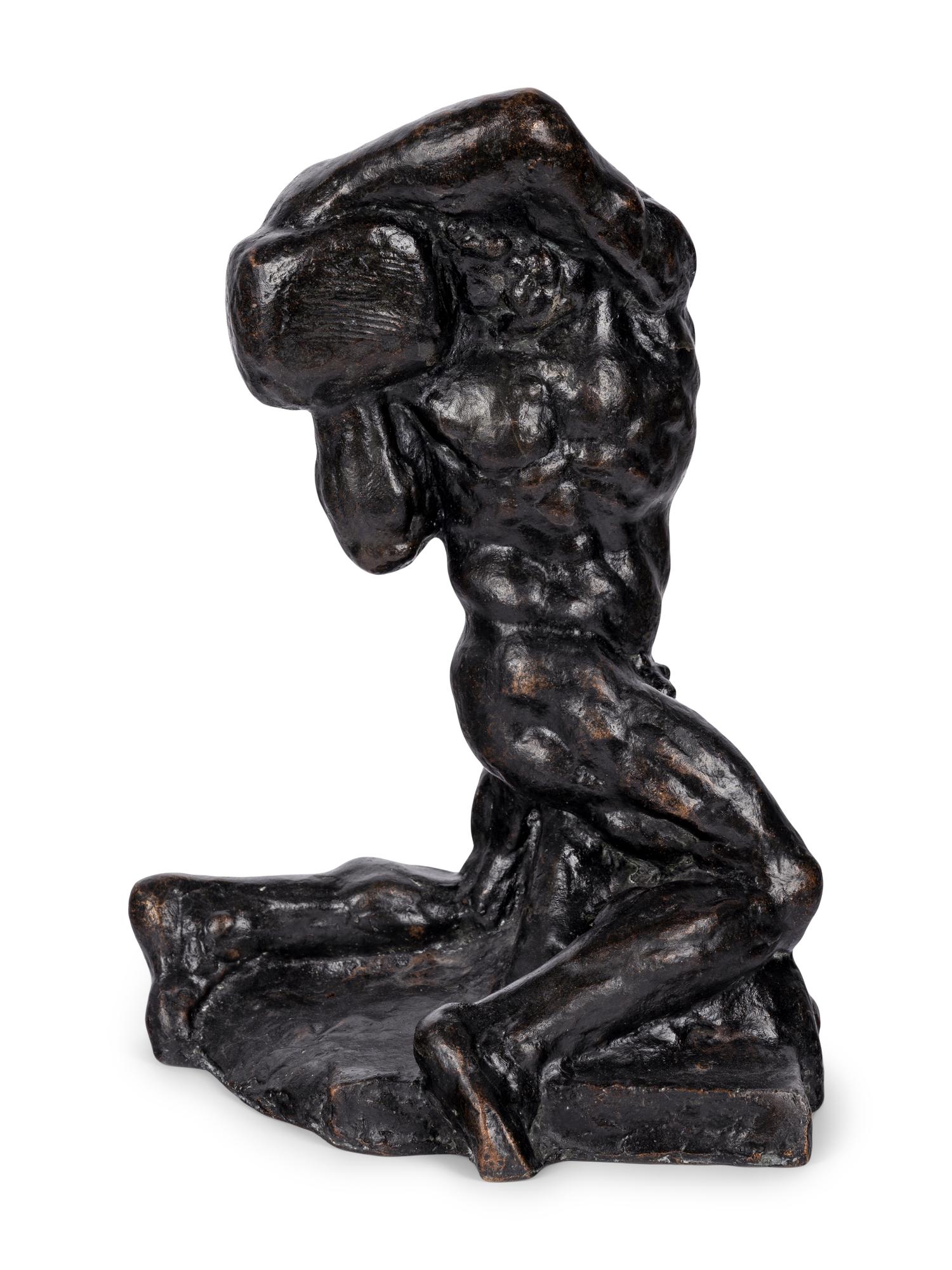 Male Figure with a Boulder