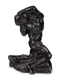 Male Figure with a Boulder