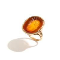 A Neoclassical Gold and Carnelian Finger Ring with the Portrait Head of an Emperor