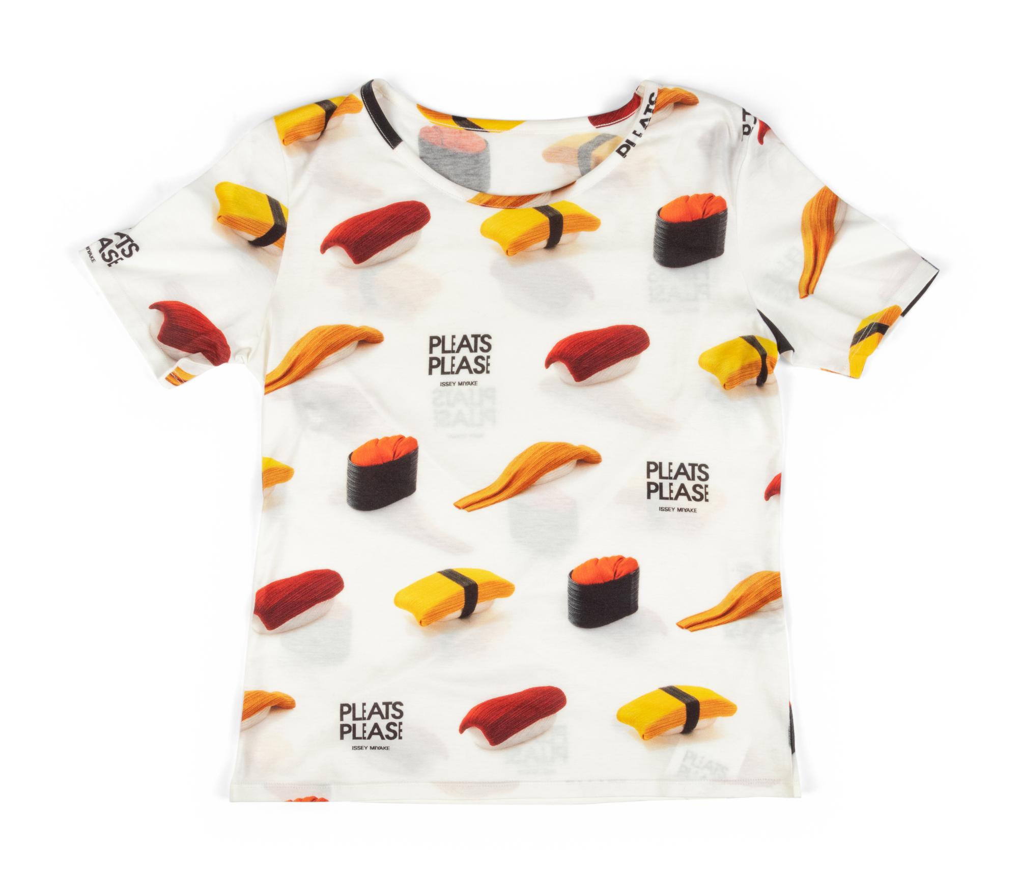 Jean Paul Gaultier, Maille Top With Samurai Imagery and Issey Miyake Pleats Please "Sushi" T-Shirt & "Sushi" Travel Kit, F/W 2009