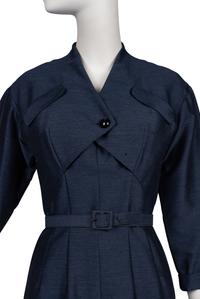 Two Jacques Fath Items: One Skirt Suit, One Dress, 1940-50s