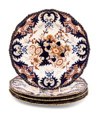 A Set of Derby Porcelain Plates