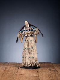 Sioux Beaded Hide Doll
